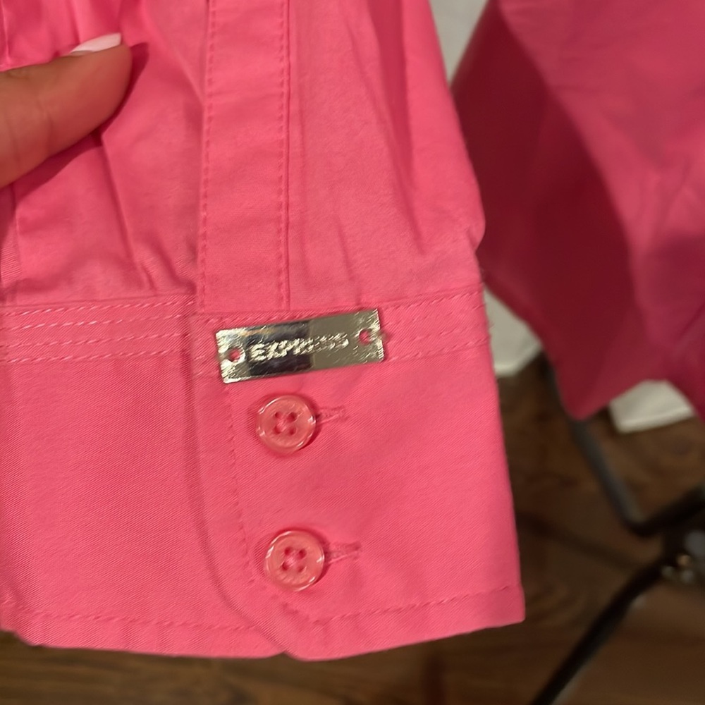 Pink Express button down - Picture 2 of 4
